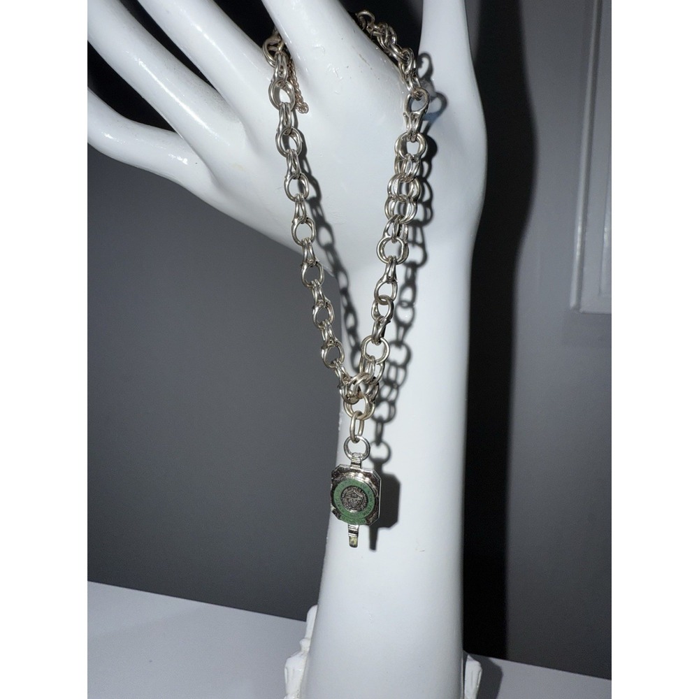 Vintage Oswego 925‎ Sterling Silver Charm Bracelet